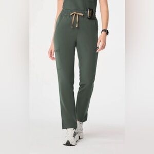 FIGS LIMITED EDITION MOSS GREEN DOWA CARGO SCRUB PANTS